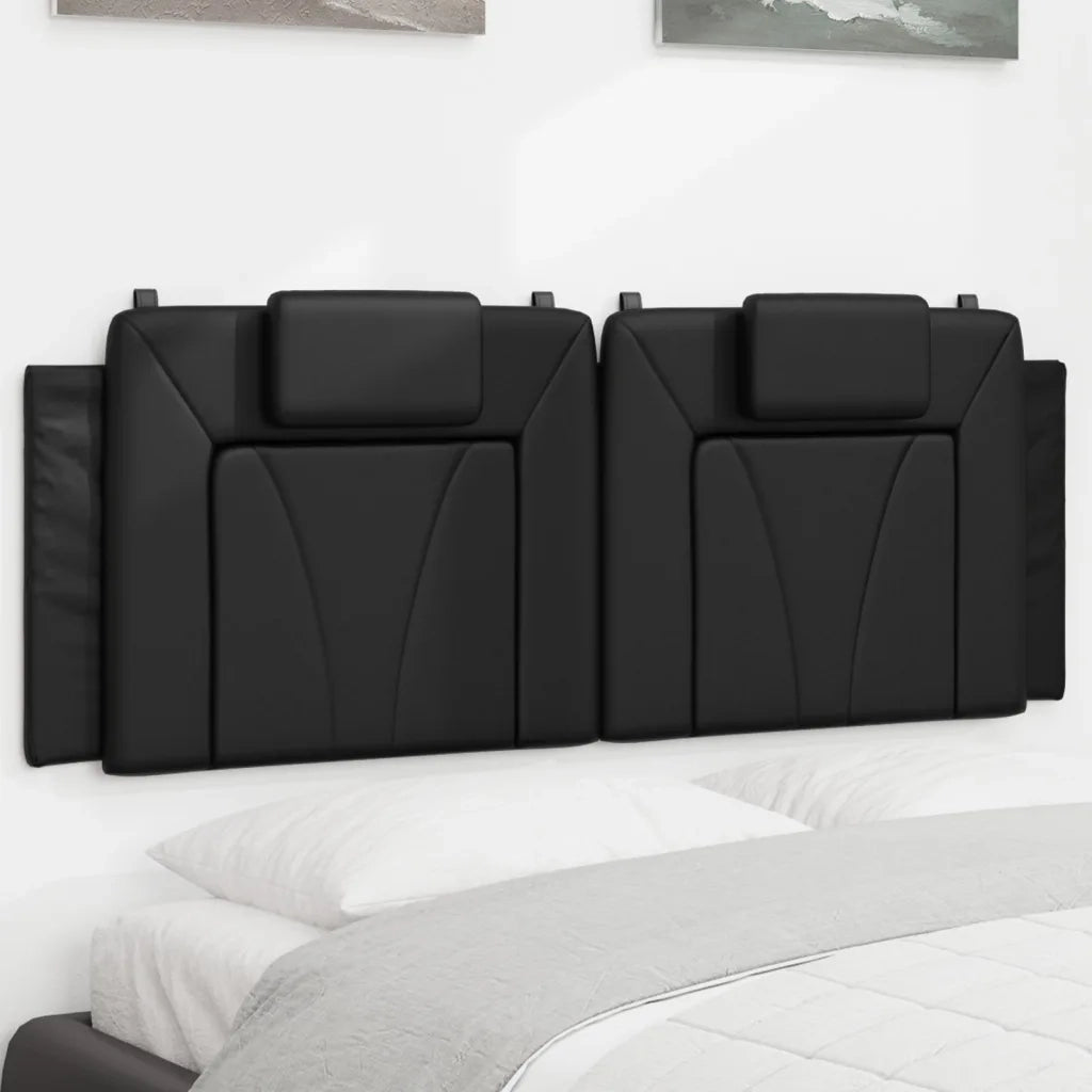 Cuscino Testiera Viana Nero 152 cm in Similpelle 374821