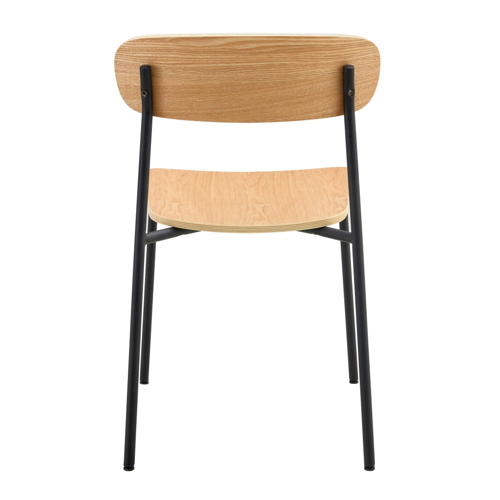 Oviala - Set di 2 sedie in legno nero