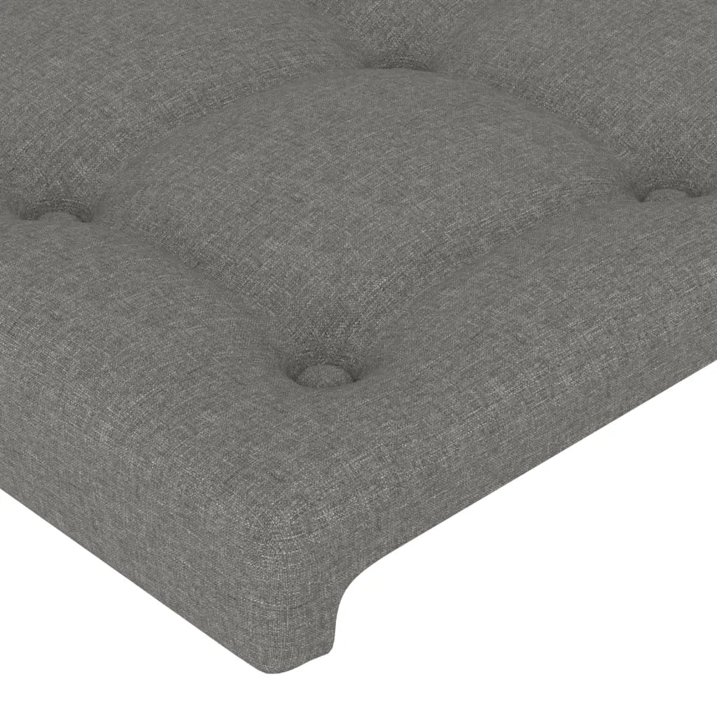 Testiera | Testata a LED GrigioScuro 100x5x118/128cm inTessuto