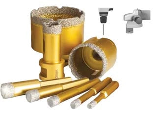 FRESA DIAMANTATA A SECCO PER GRES PORCELLANATO- - mm.35 attacco M14 - 1 pezzi GRINDING