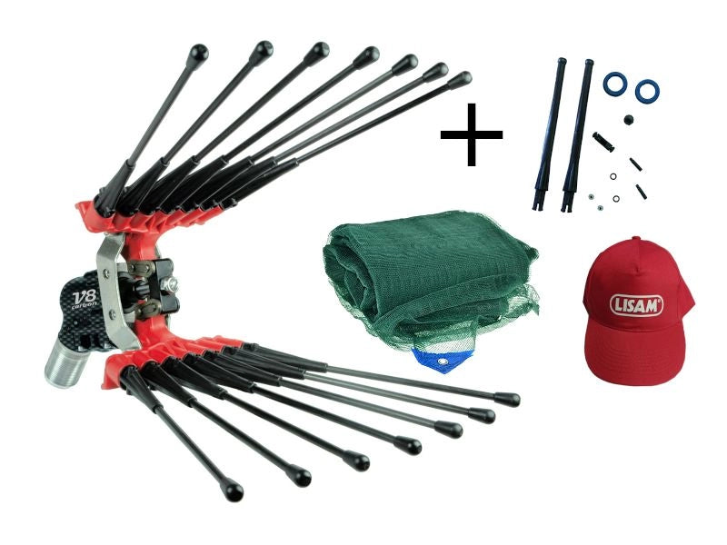 Abbacchiatore pneumatico Lisam V8 Carbon scuotiolive ad aria compressa