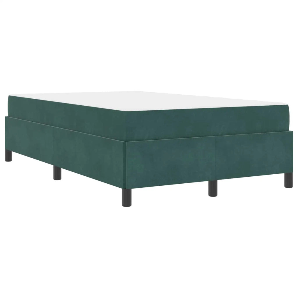 Letto matrimoniale | Letto per adulti | Struttura del letto Verde Scuro 120 x 200 cm Tessuto