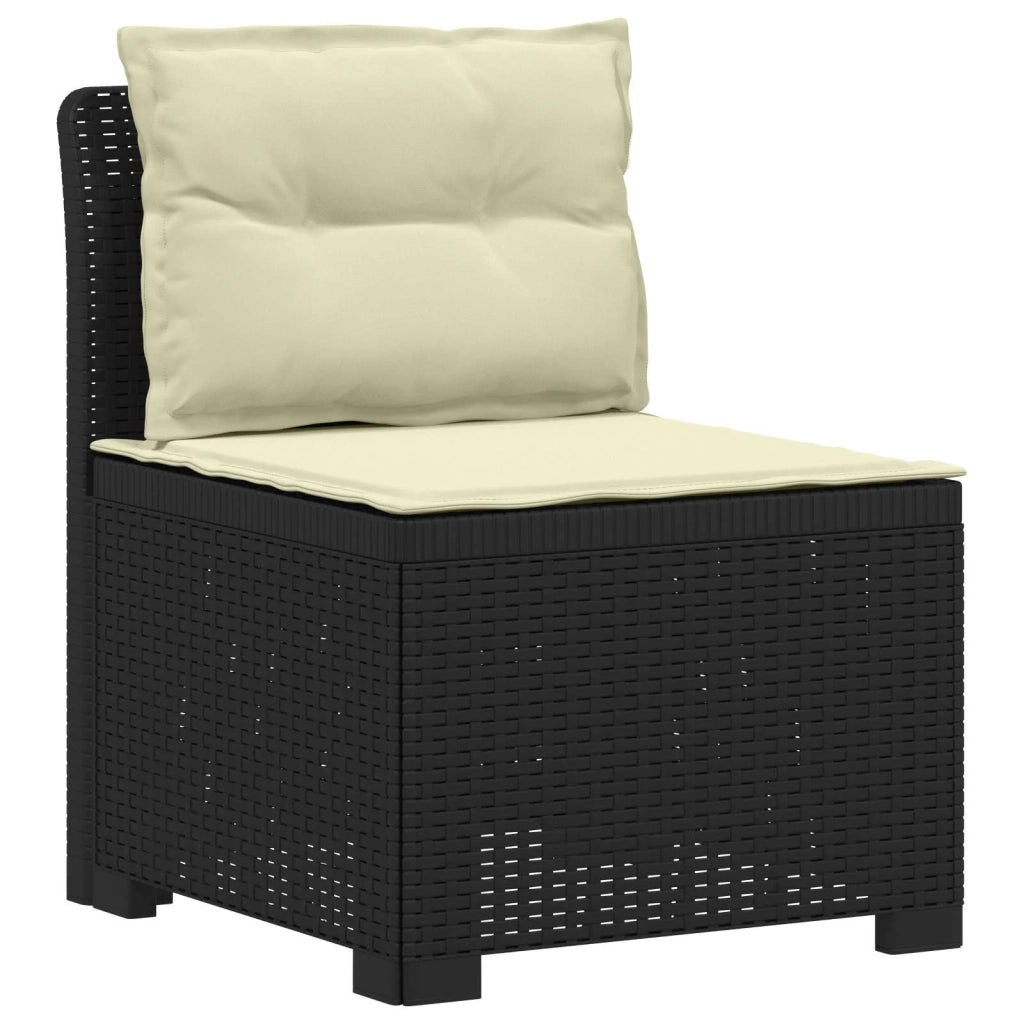 Divano da Giardino 5 Posti con Cuscini Stile Rattan PP 3443906