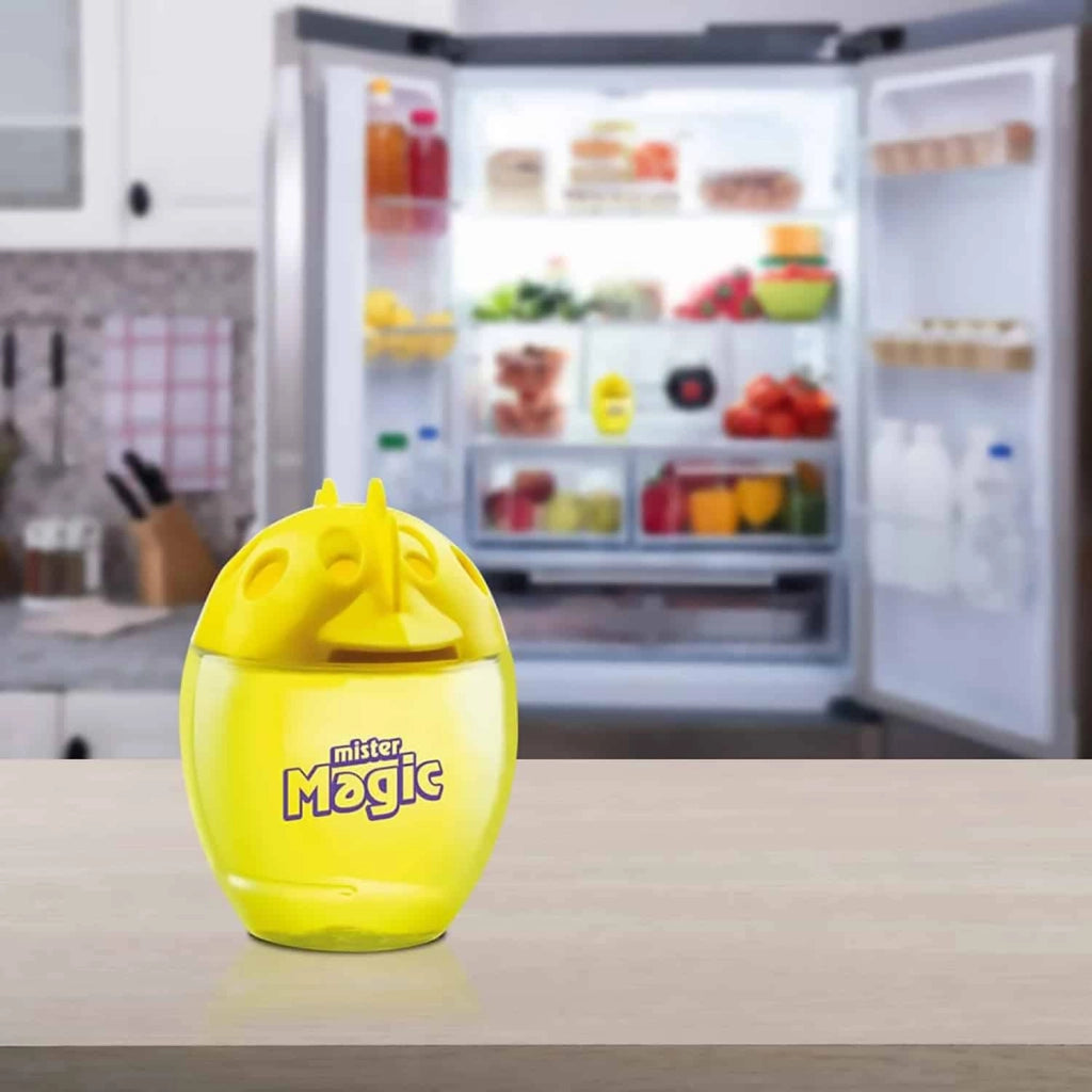 Ovetto Assorbiodori Frigo, 3 Mesi di Durata, Mantiene Inalterato l'Odore dei Cibi, Limone, Mister Magic