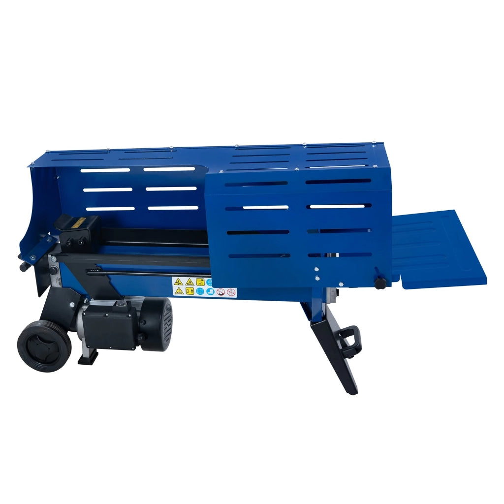 Spaccalegna Elettrico Orizzontale per Legno Massiccio Taglia Legna Idraulico con 2 Cunei per 3 o 4 Pezzi Potente Motore 2000W Diametro Tronchi 5-25cm - Spinta 5T