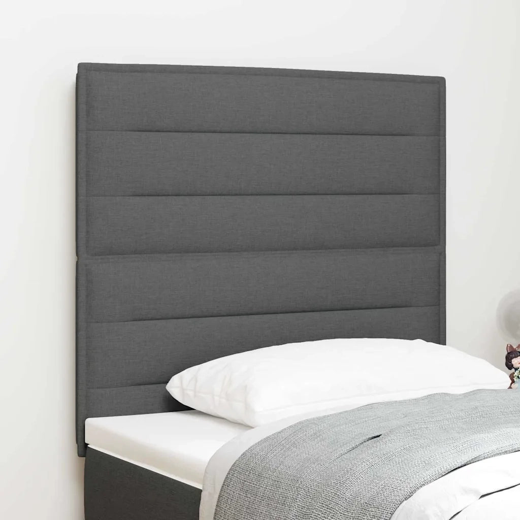 Testiera | Testata Grigio scuro 80 cm Tessuto