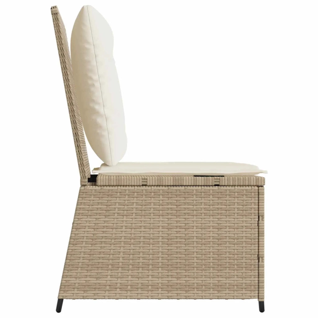 Divano da giardino Beige e Bianco Crema polyrattan 3394480