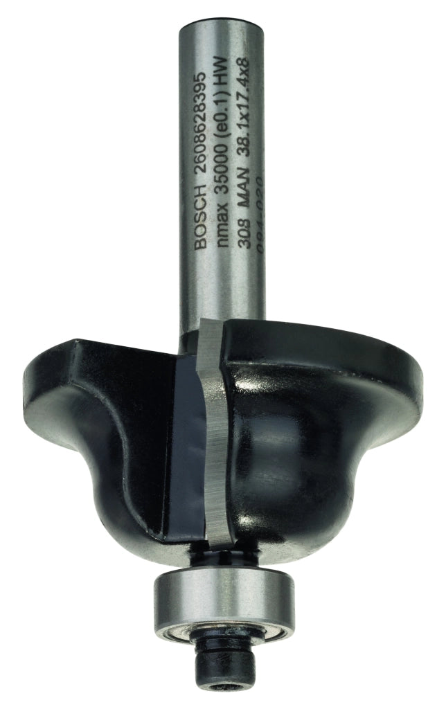 2608628395 - Bit di formatura bordi B, 8 mm, R1 6,3 mm, B 12,7 mm, L 17 mm, G 61 mm 8 mm, R1 6,3 mm, B 12,7 mm, L 17 mm,