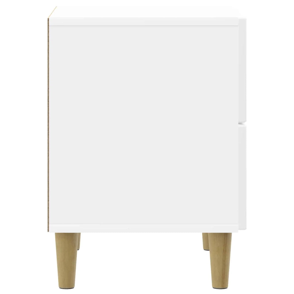 Armadio da Notte 2 pz Bianco Lucido 43 x 34,5 x 48 cm 894534