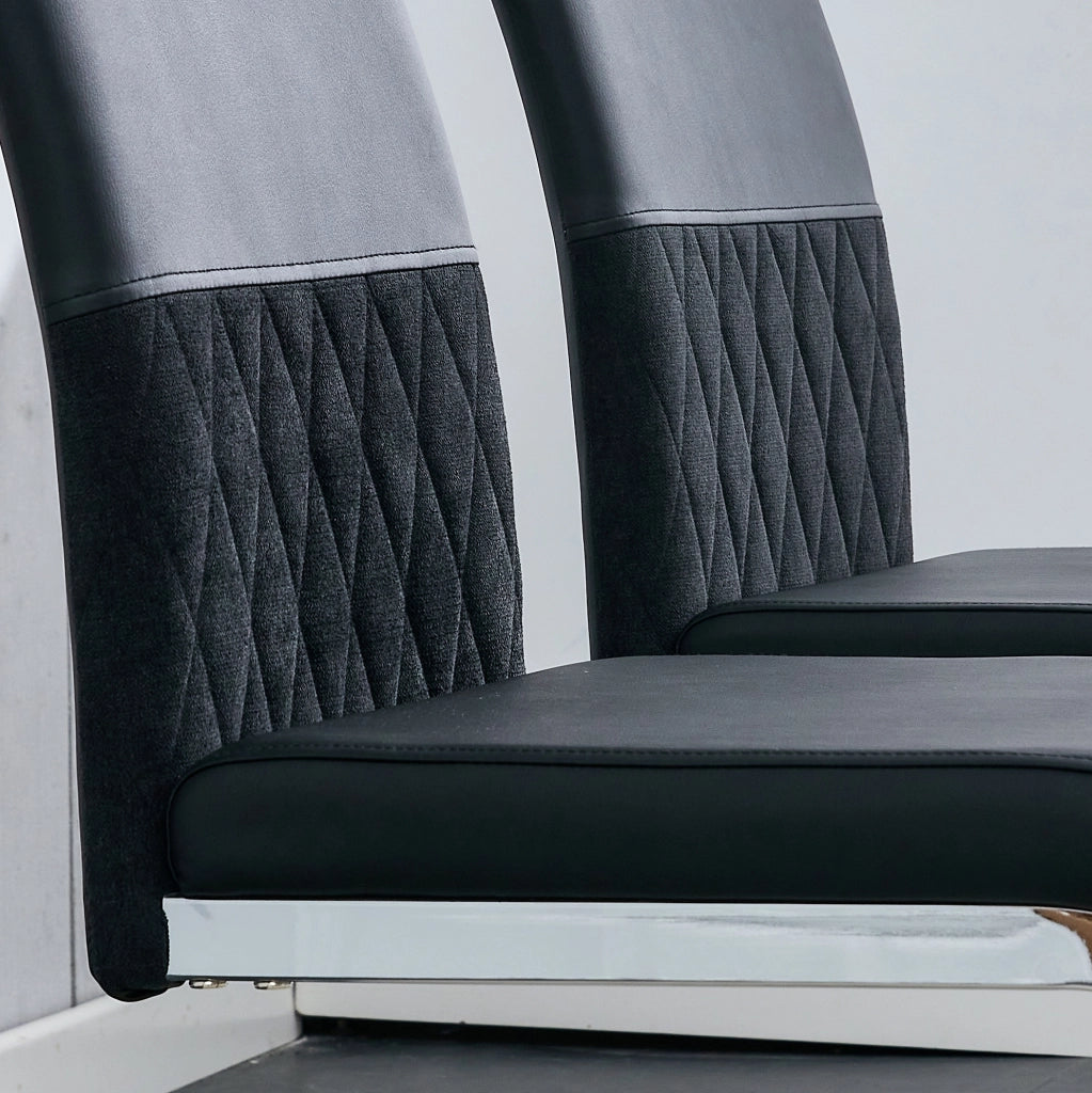 SEDIA Ergonomica Nero in Metallo