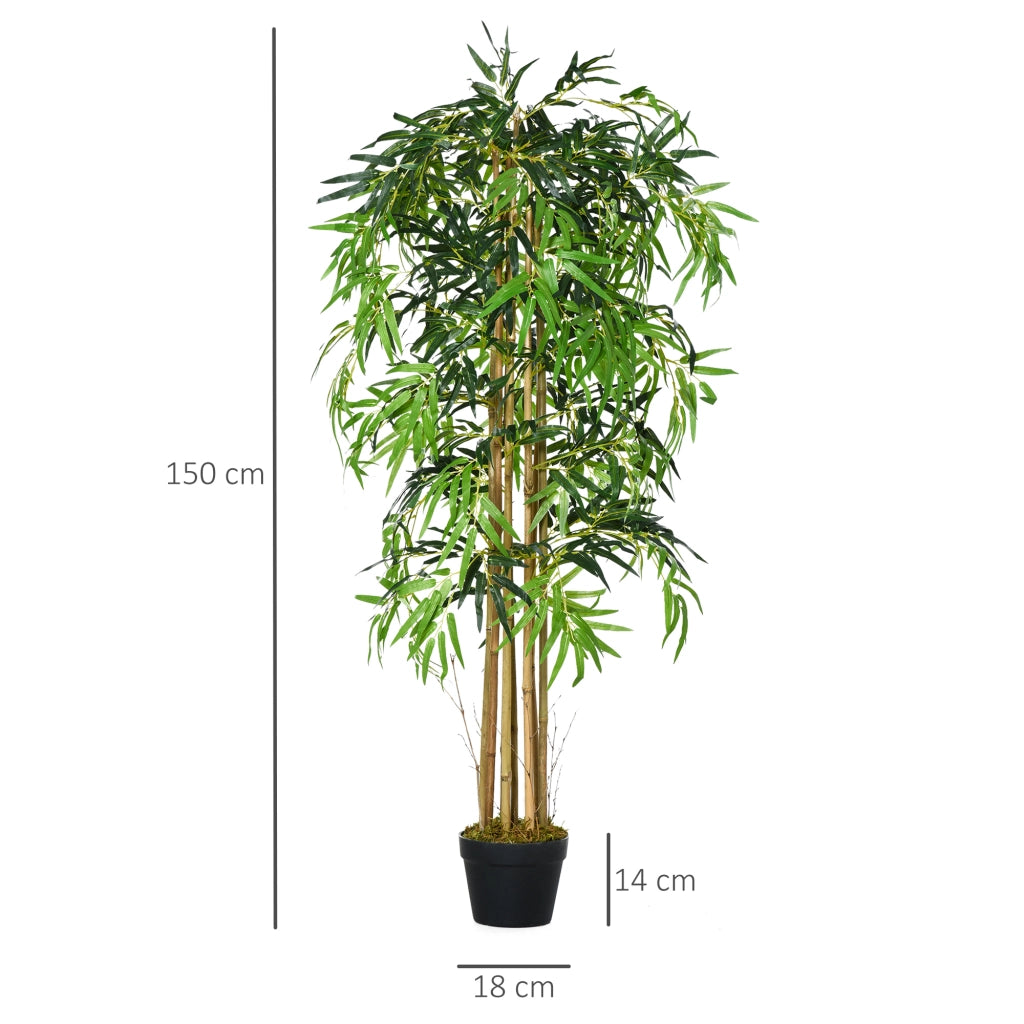 Bamb¨´ Artificiale con Vaso ¨C zephmum ¨C 18x150cm