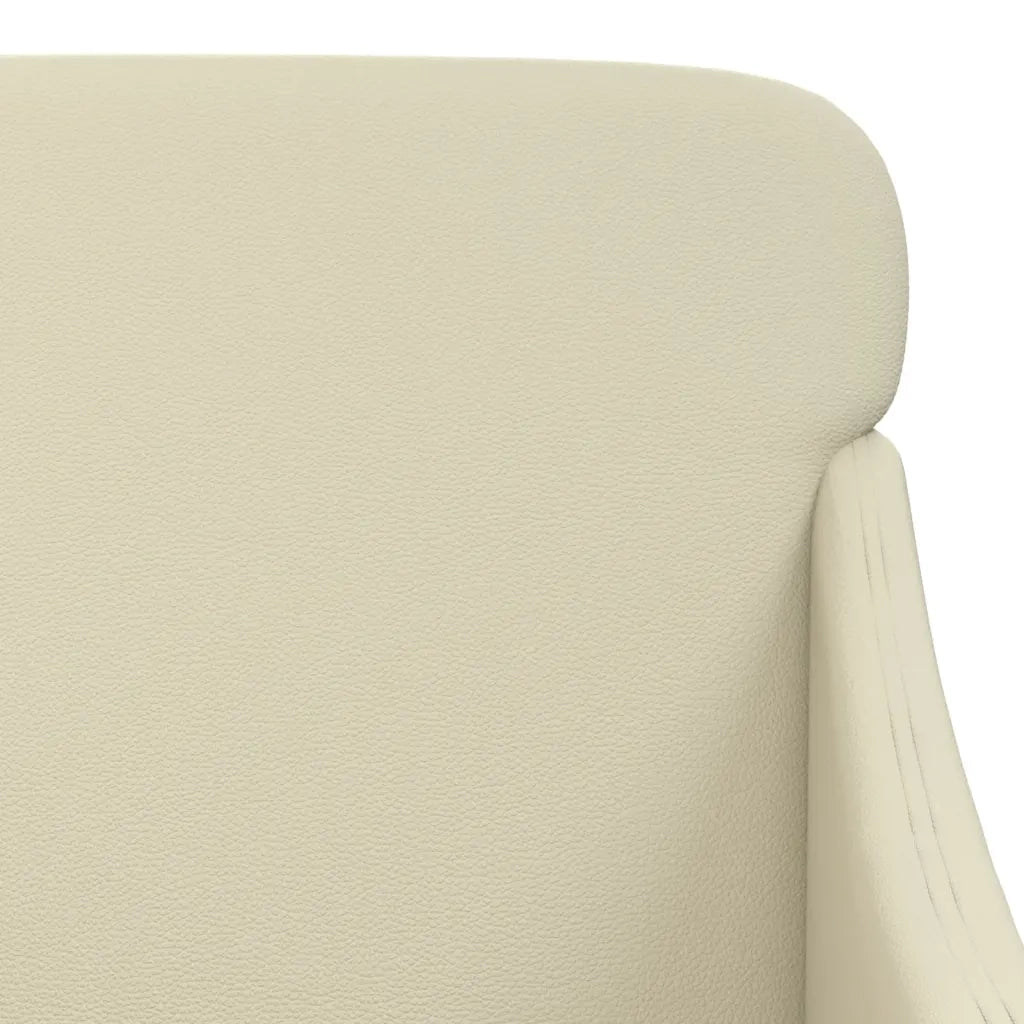 Fauteuil Crème 63x76x80 cm Similicuir
