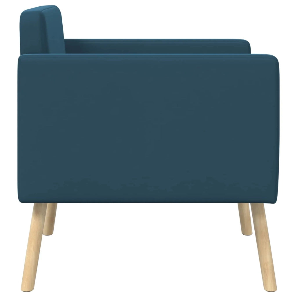 Poltrona decorativa Blu Velluto 42044804
