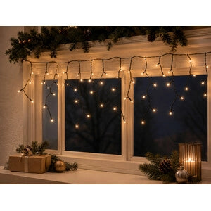 C TENDA LUMINOSA 128 LED C/FLASH BIANCO CALDO- C LINE HOME- 1,0 pz