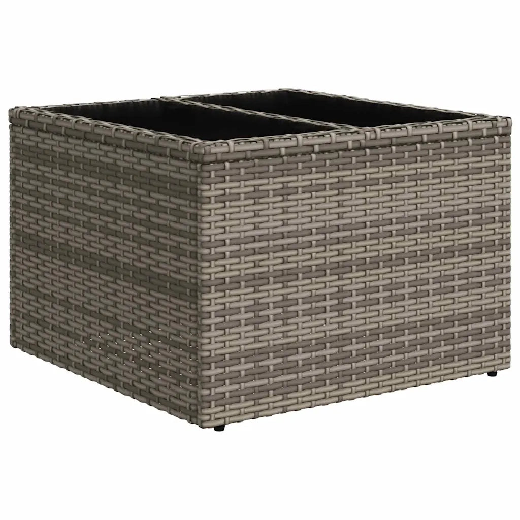 Set di divani 6 pcs Grigio e Blu Navy polyrattan 3346265