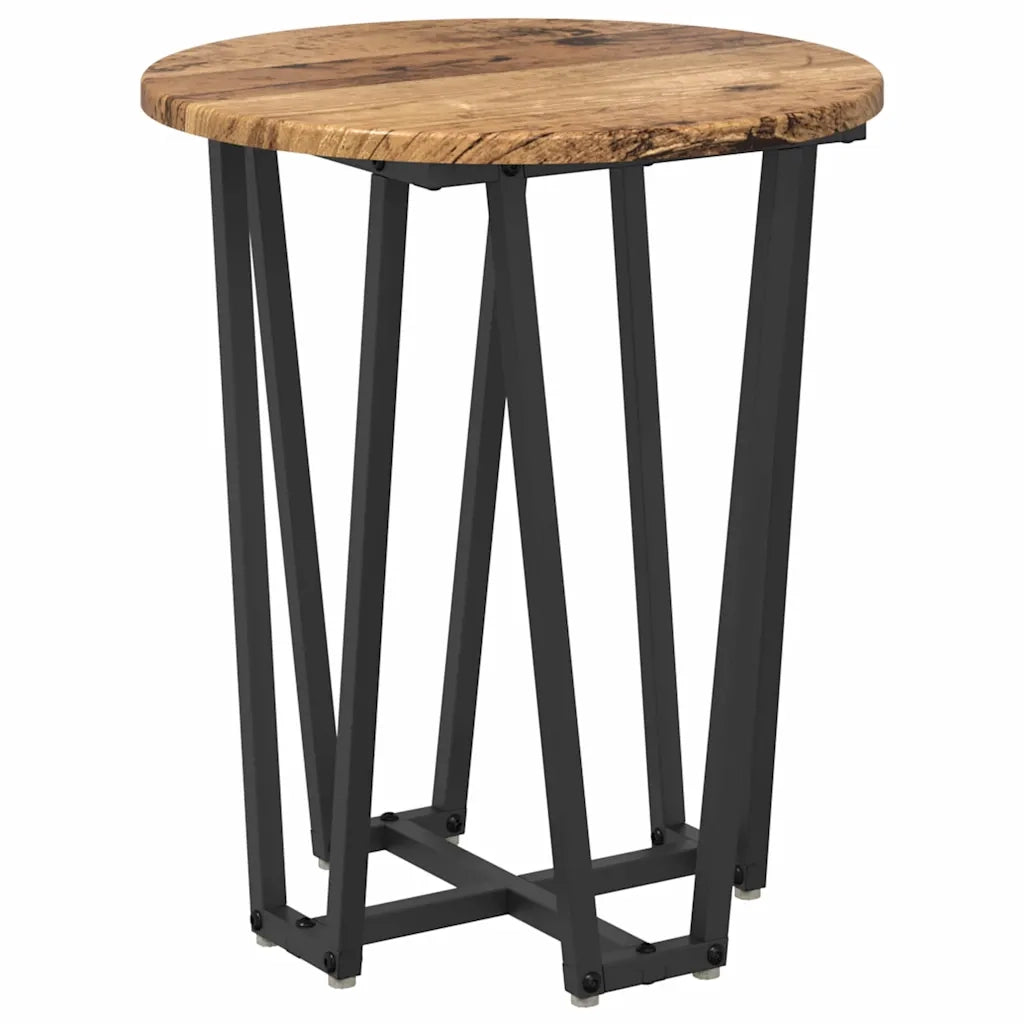 Set tavolini 2 pcs Legno Antico e Nero 869724