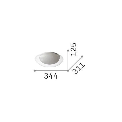Lampada Sospesa Collezione SQUISH LED 10W Luce Calda Trasparente Ideal Lux