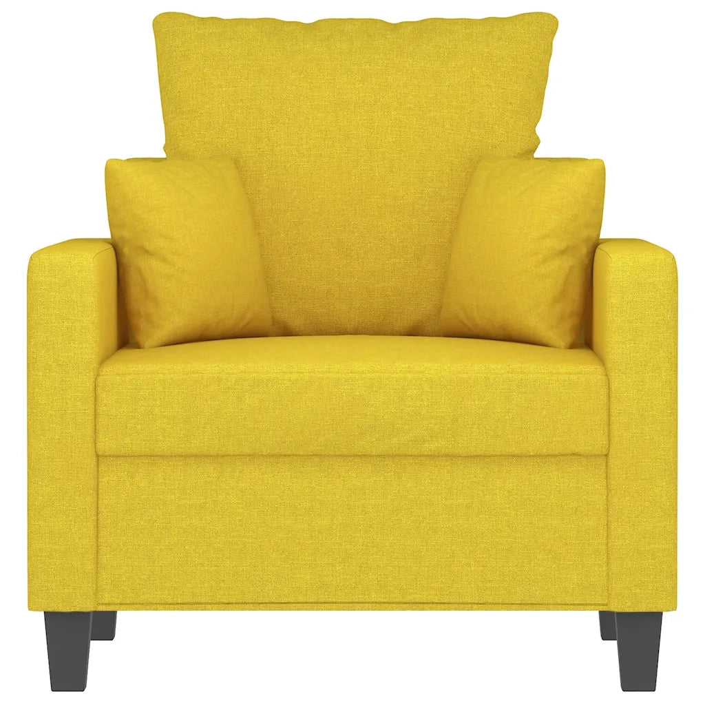 Fauteuil Jaune clair 60 cm Tissu