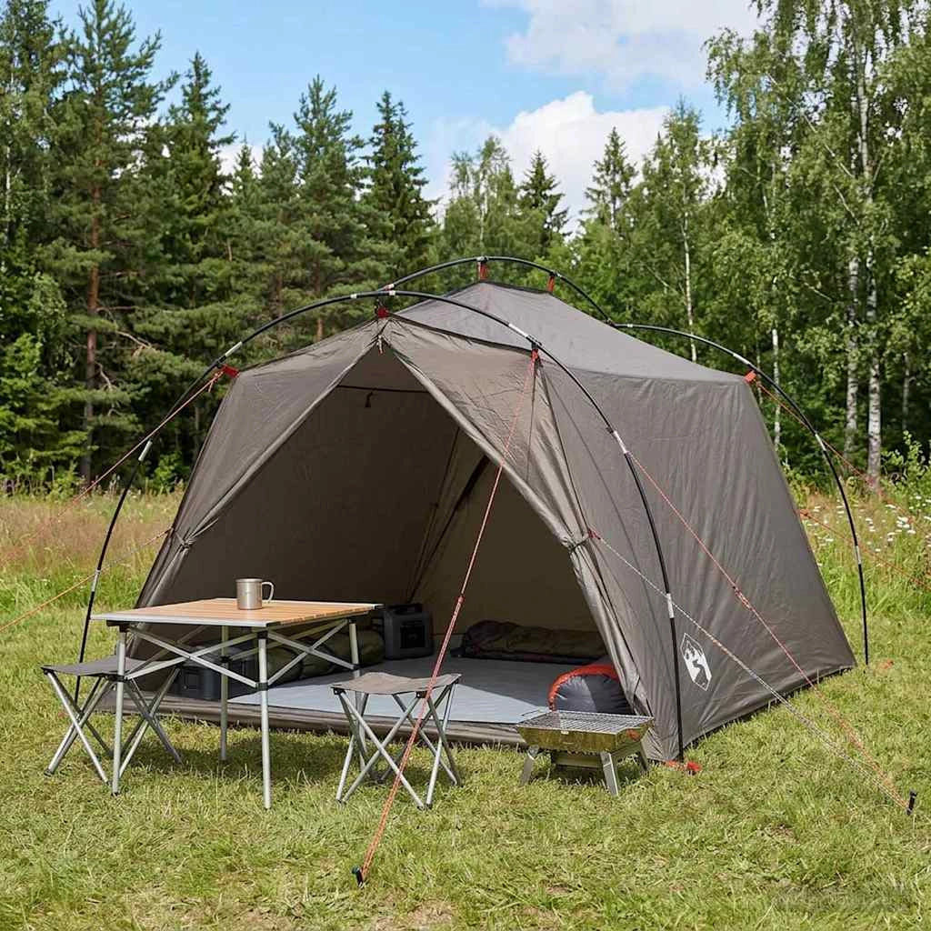 Tenda a tunnel 2 persona Marrone e Grigio 42019363