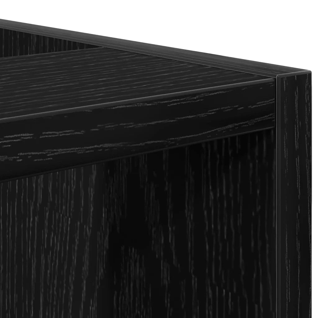 Base per Cucina con lo scaffale Rovere nero 30 x 44,5 x 81,5 cm 876650