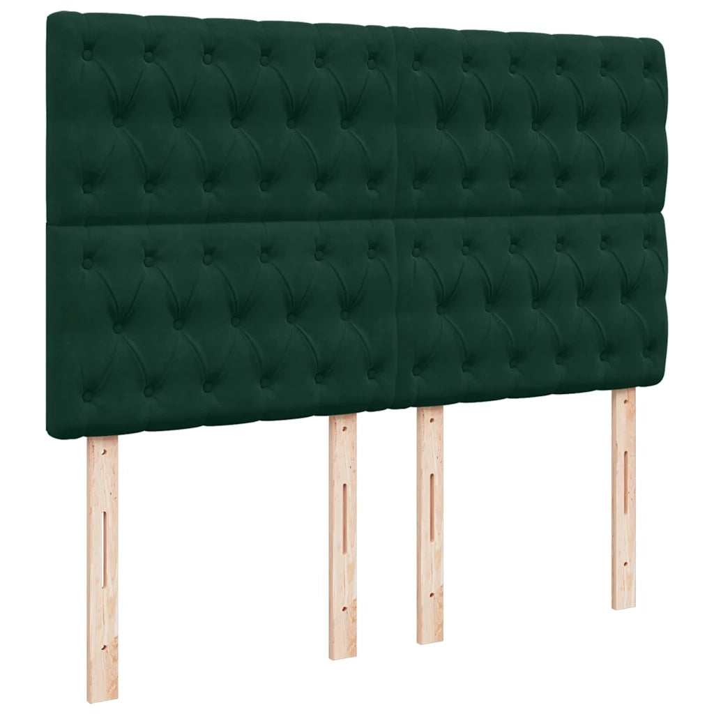 Struttura Letto Pouf con Materassi 140x190 cm in Velluto 3314393