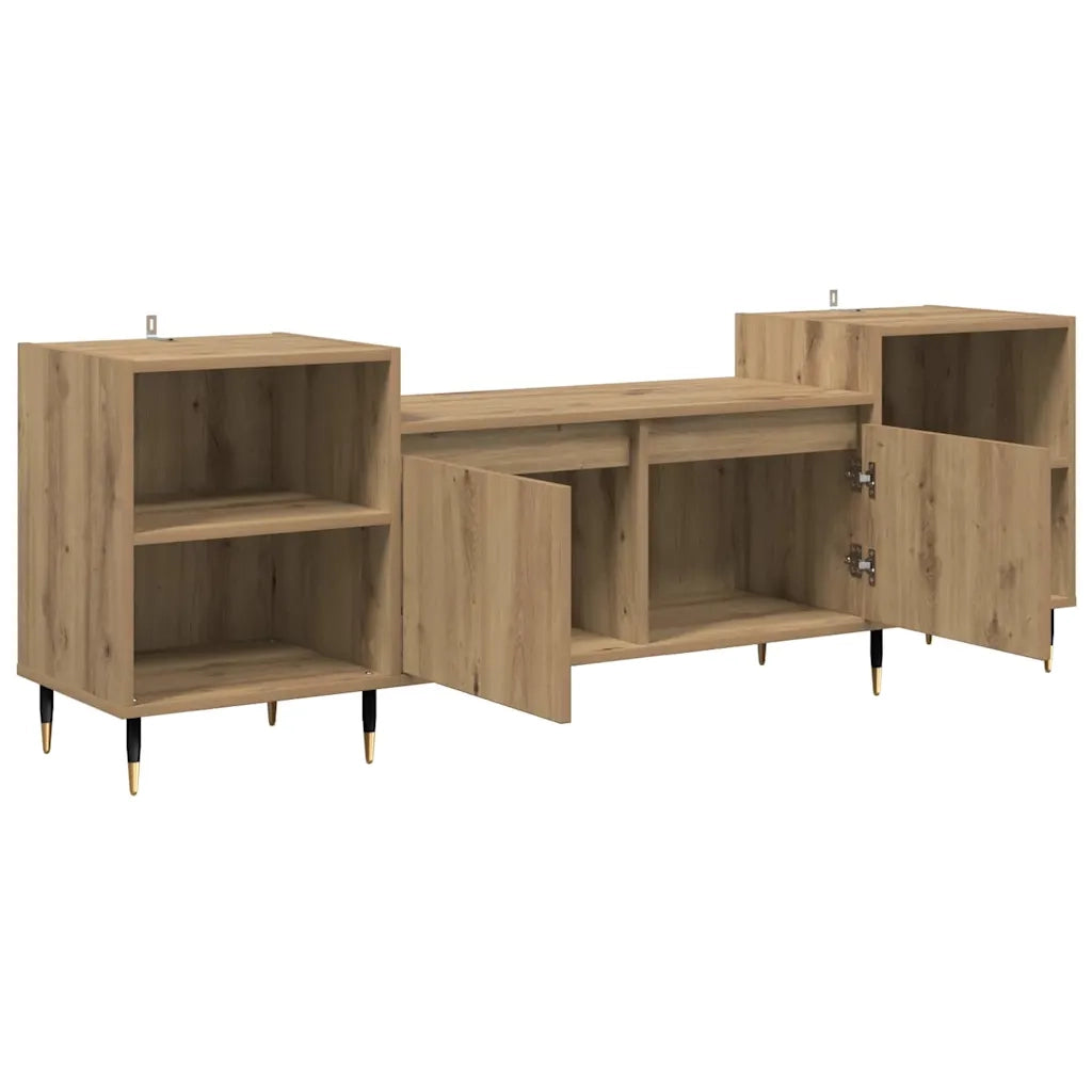 Mobile TV | Armadietto TV | Mobile Porta TV Rovere artigianale 160 x 35 x 55 cm Legno multistrato