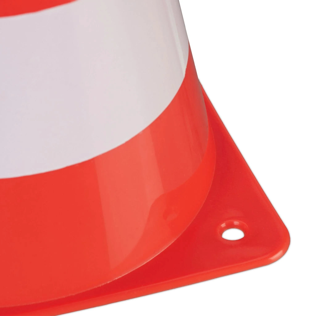 Set di 10 coni di segnalazione impilabili arancioni per delimitazioni sportive interno esterno in plastica arancione 13_0014743