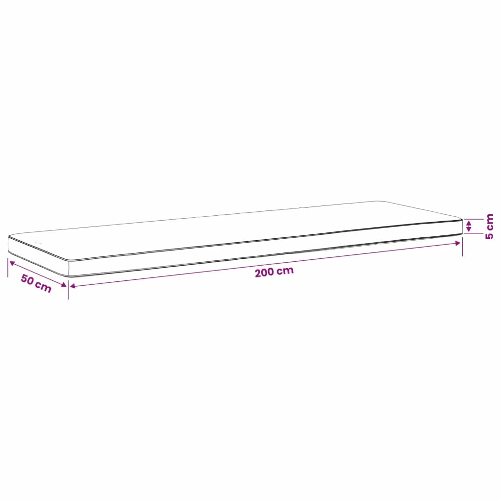 Cuscino per Panchina a 1 Pezzo VUGHT 100% Poliestere Crema 952246