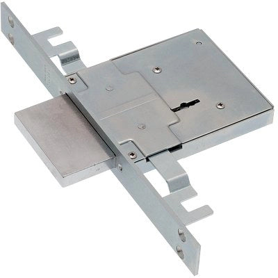 SERRATURA METALLO INFILARE 450/3S SAB  B.Q ZINC F.MM 25 DM M4 TRIPL H.MM 90 E.MM 60