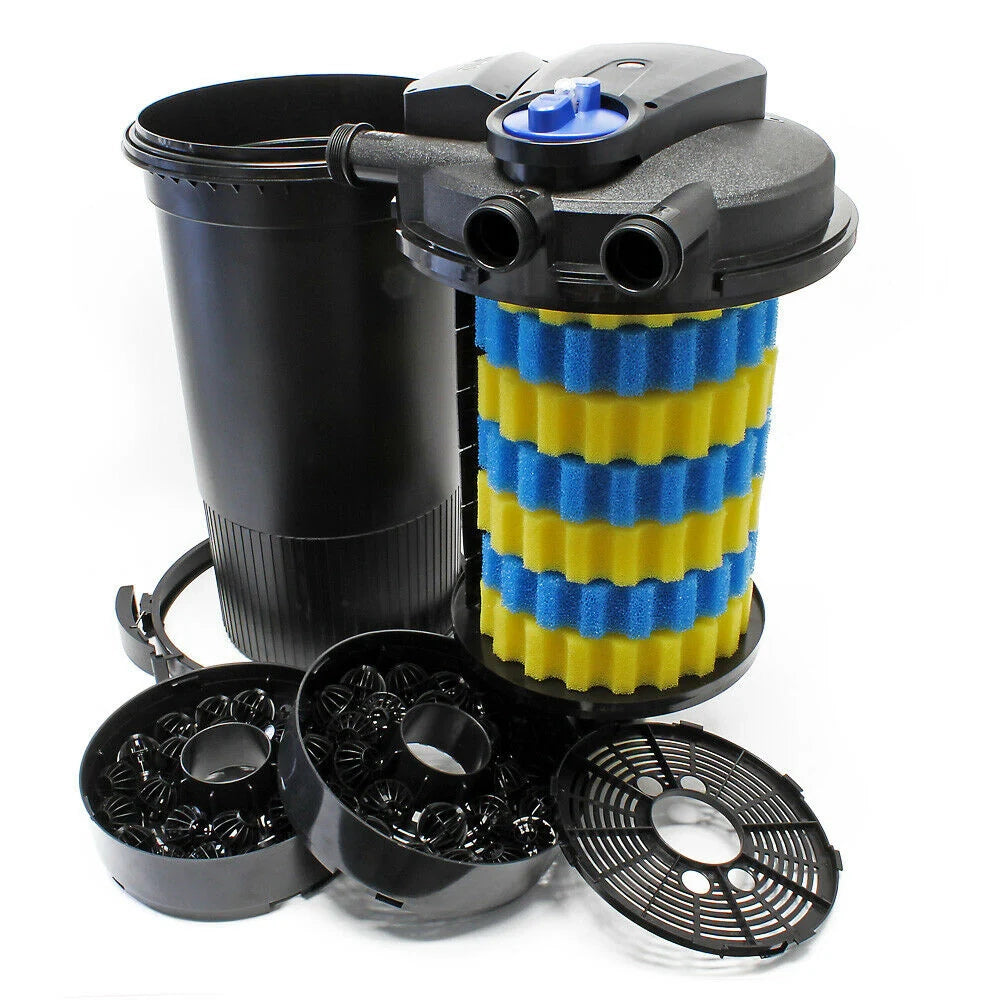 Kit di filtrazione set 30000 litri pompa UVC 18 watt tubo 6000 l/h 5 m 16_0001908