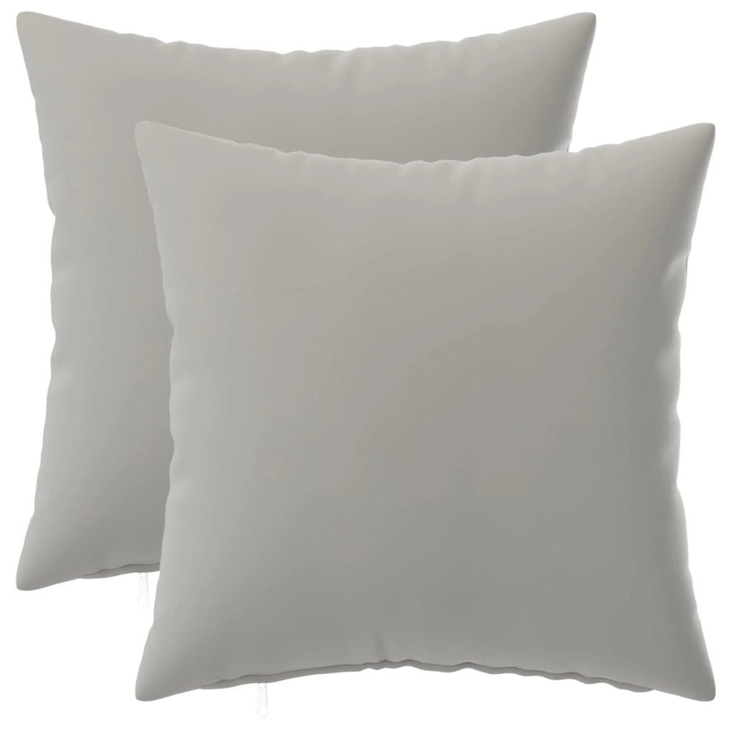 Cuscino con cuscino HEERLEN 2 pz Grigio Poliestere 926653