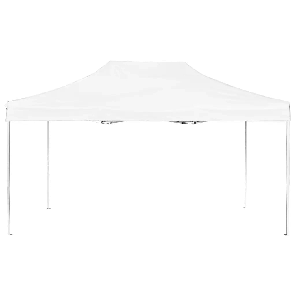 Gazebo Professionale Pieghevole Alluminio 4,5x3 m Bianco 45495
