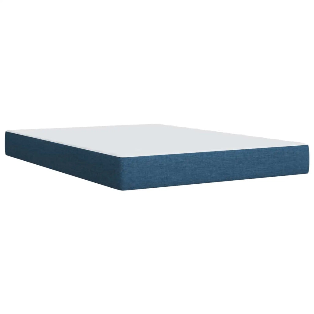 Letto box spring con materasso Blu 140 x 200 cm Tessuto 3453429