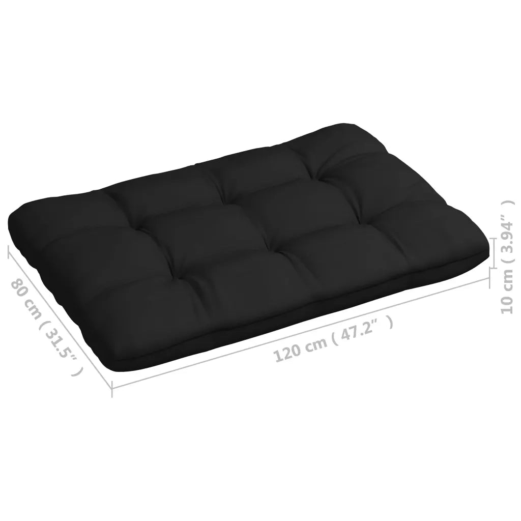 Cuscini per Divano su Pallet 7 pz Neri 314595