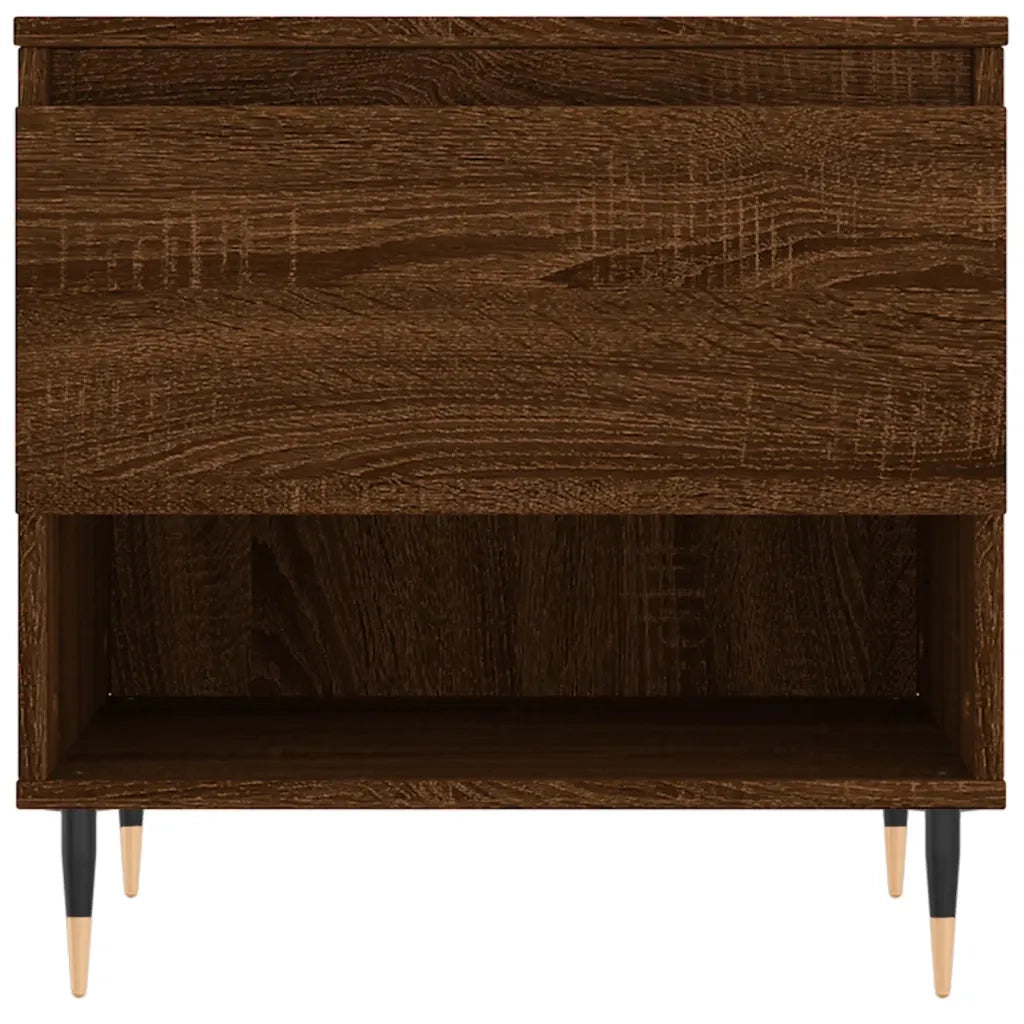 2 pz Tavolini salotto | Tavolino da caff¨¨ | Tavolino da Soggiorno Rovere Marrone 50x46x50 Legno Multistrato