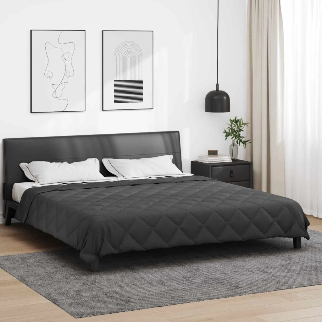 Duvet Estivo Antracite 220 x 240 cm Microfibra 42025413