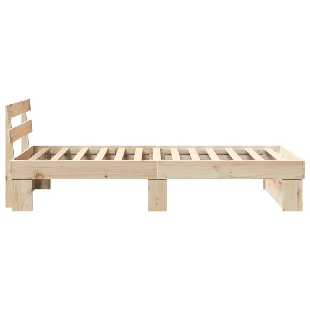 Letto singolo | Letto per adulti | Struttura del letto Marrone 100 x 200 cm Pino massello