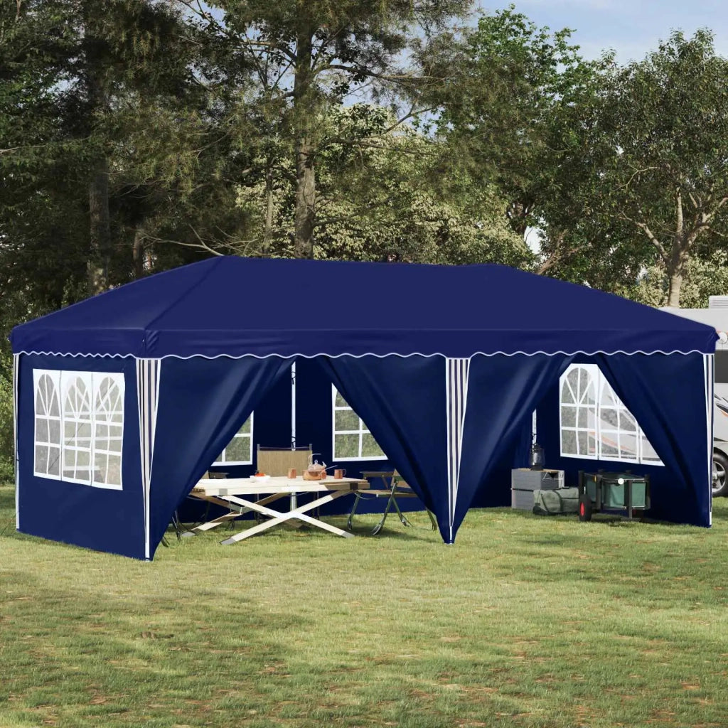 Tenda per feste a pop-up-Gazebo 575 x 288 x 245 cm Blu