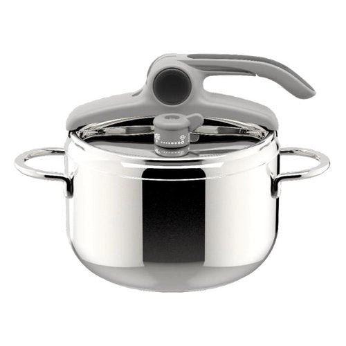 Lagostina deliziosa, pentola a pressione, acciaio inox, induzione e gas, cm. 22,l. 3,5 - 010038010522
