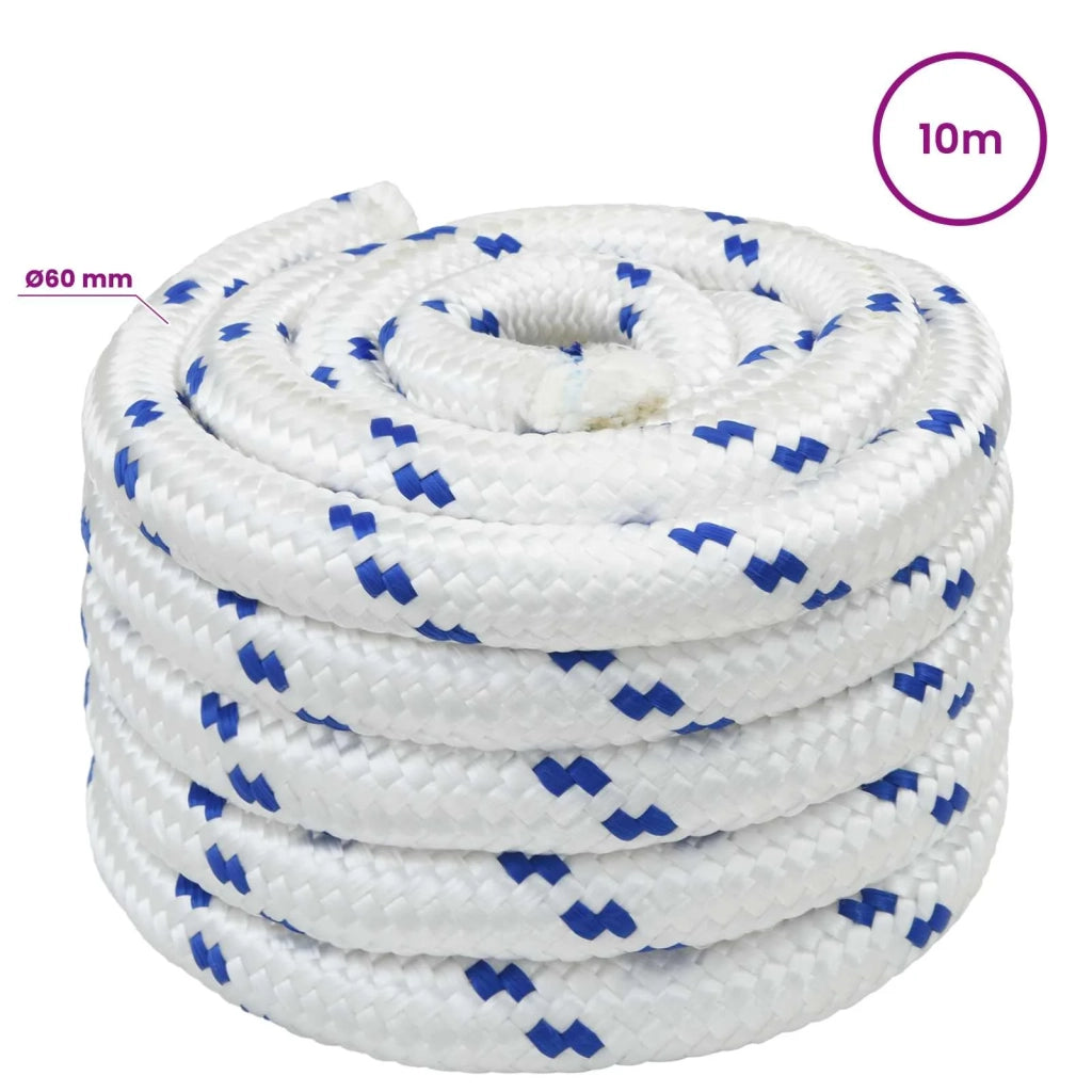 Corda multiuso 60 mm 10 m Bianco e Blu PP 3473103