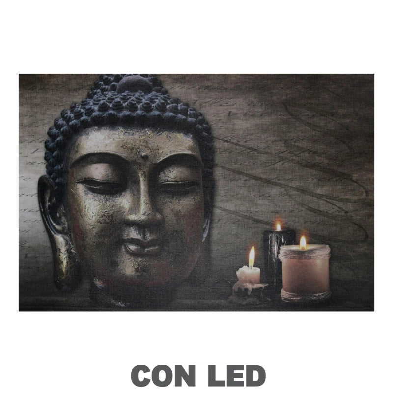 Quadro led buddha cm 60x2,3x40