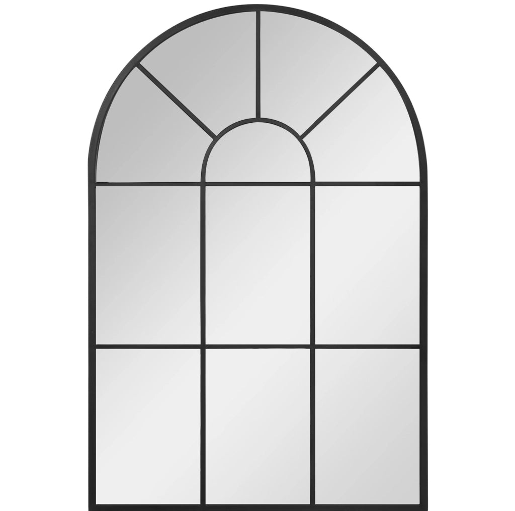 SPECCHIO DA PARETE 91 x 60 cm Metallo Nero