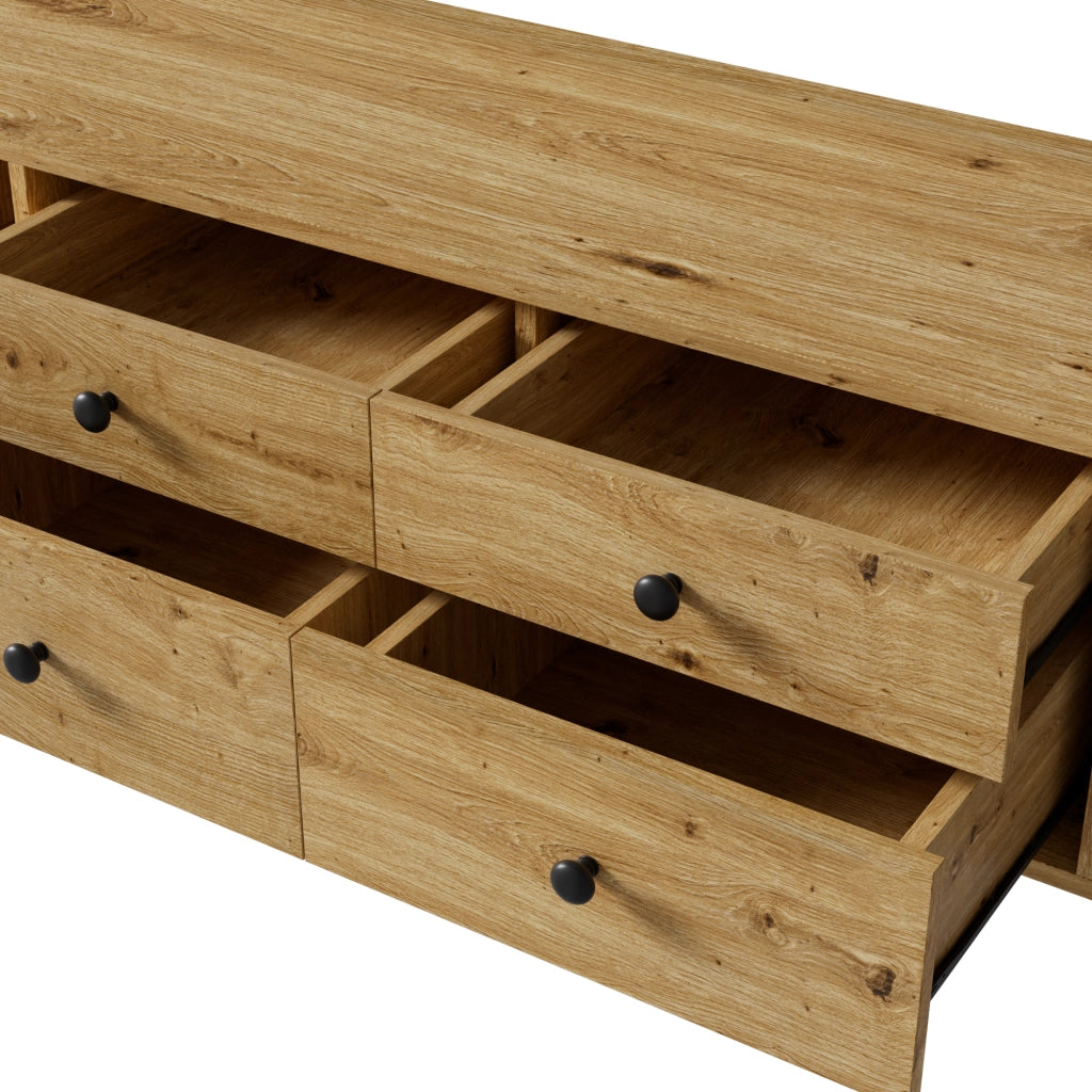 Mobile TV 165 cm in MDF effetto legno