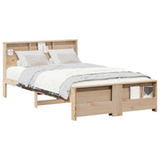 Letto matrimoniale | Letto per adulti | Struttura del letto Marrone 120 x 190 cm Legno multistrato