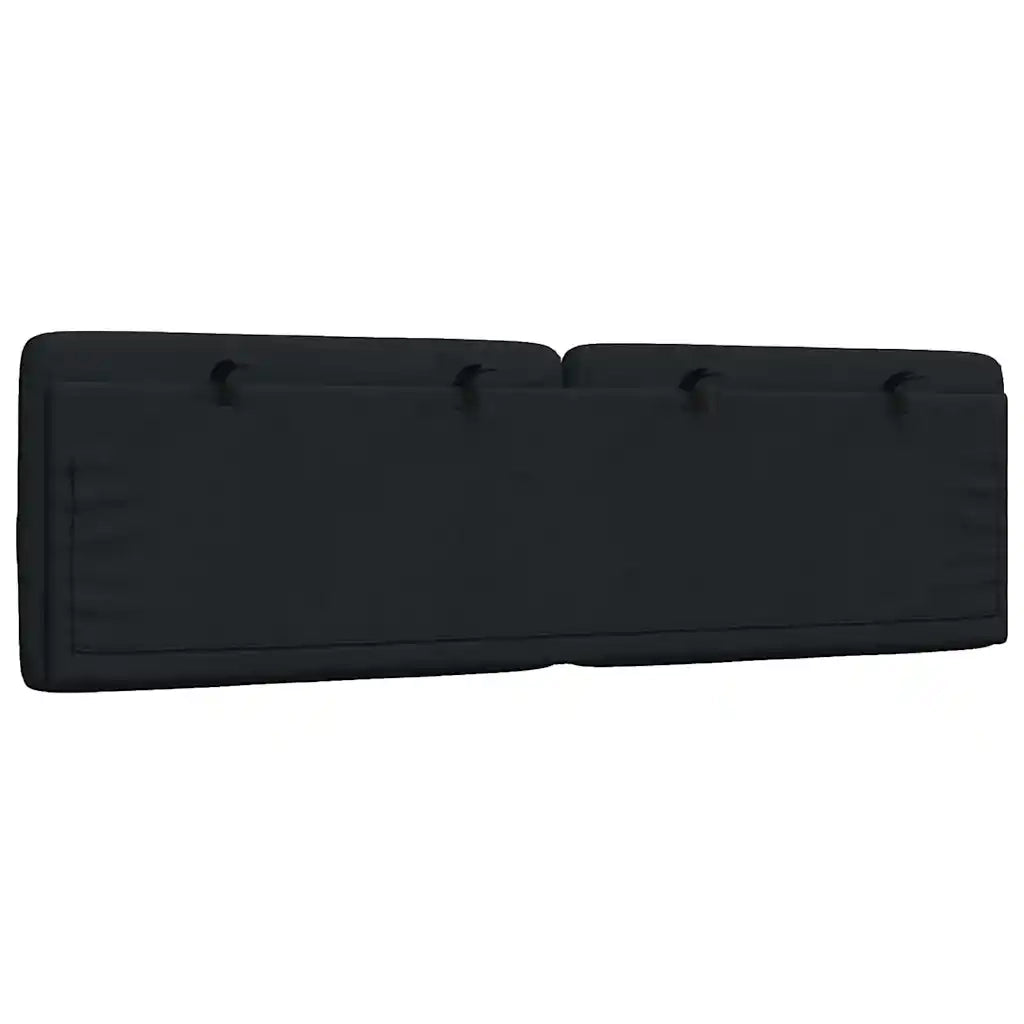 Coussin de tête de lit noir 160 cm tissu