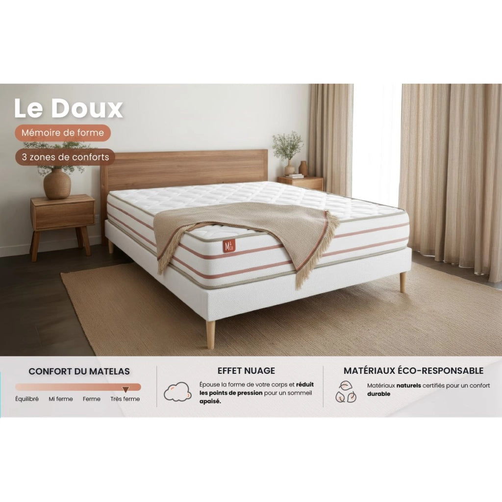 Materasso 200x200 cm Memory foam - Le Doux