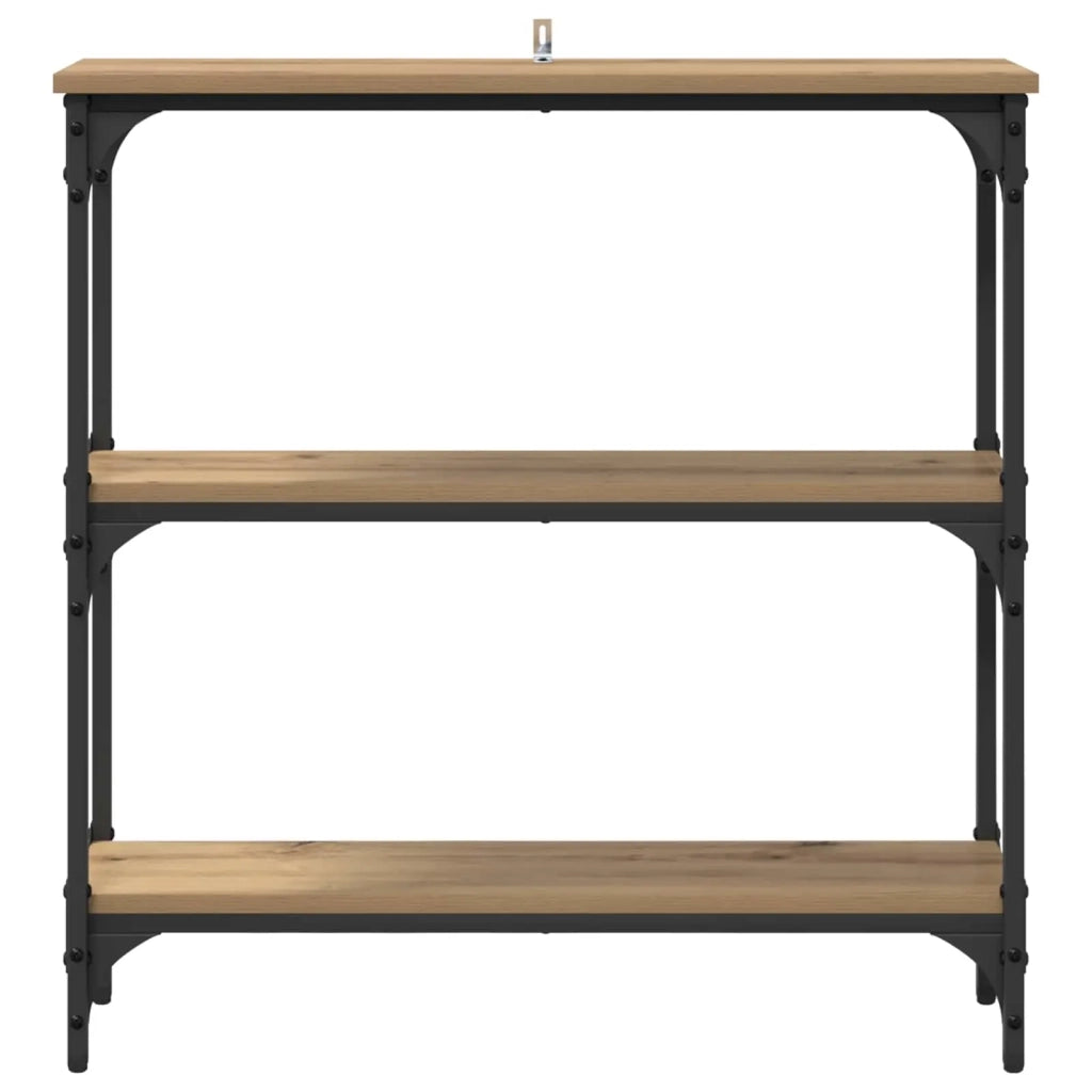 Table console Chêne artisanal 75 x 22,5 x 75 cm