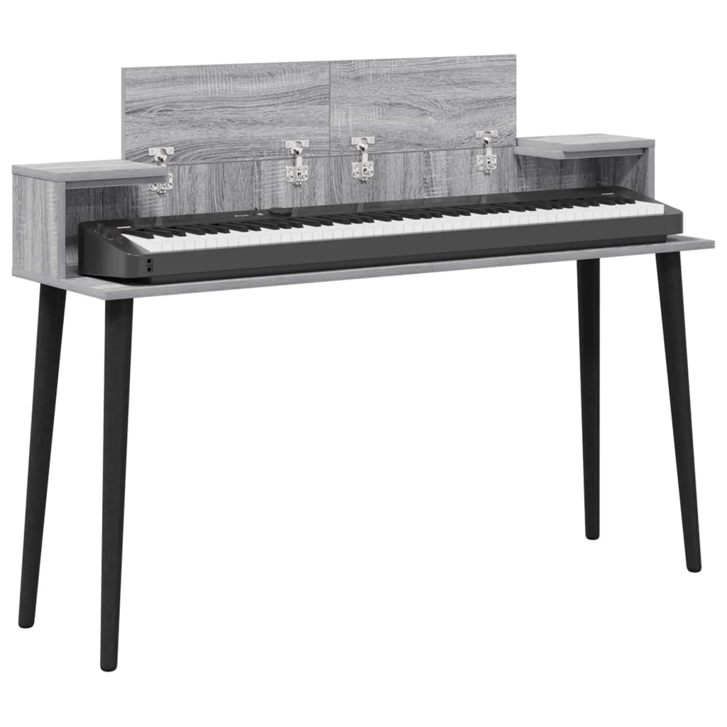 Scrivania studio Sonoma grigio 130 x 36 x 19,5 cm 8006705