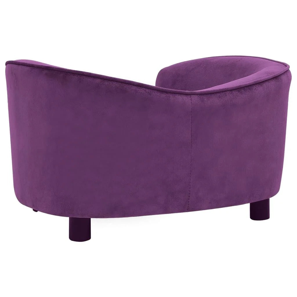 Divanetto per cani 69 cm peluche bordeaux 02_0000118