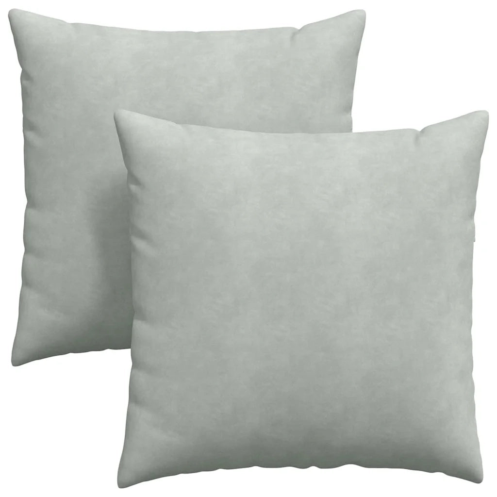 Cuscini da Divano 2 pcs Grigio chiaro 60 x 60 cm 42014014